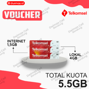 VC Telkomsel 5,5 GB / 5 Hari