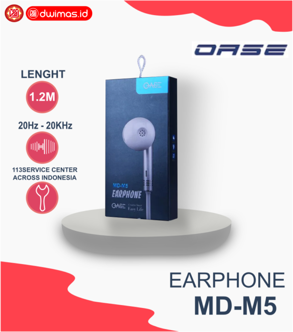 EARPHONE OASE MD-M5