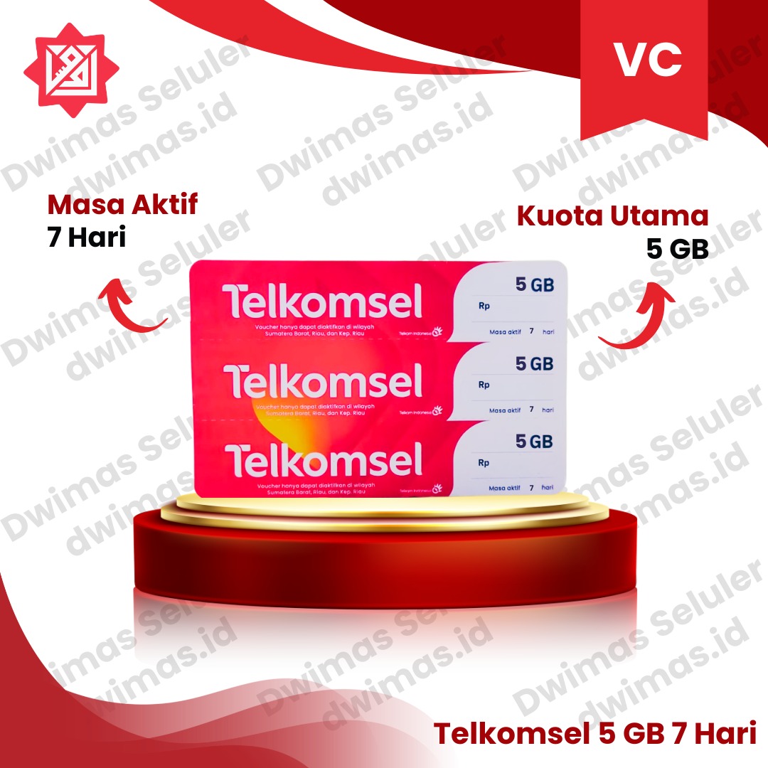 VC Telkomsel 5 GB / 7 H