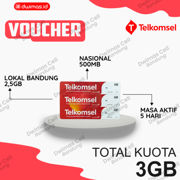 VC Telkomsel 3 GB / 5 Hari
