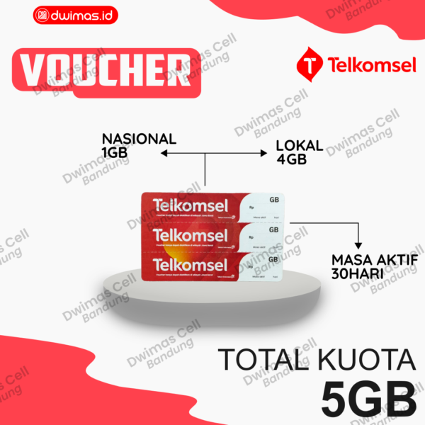 VC Telkomsel 5 GB / 30 Hari