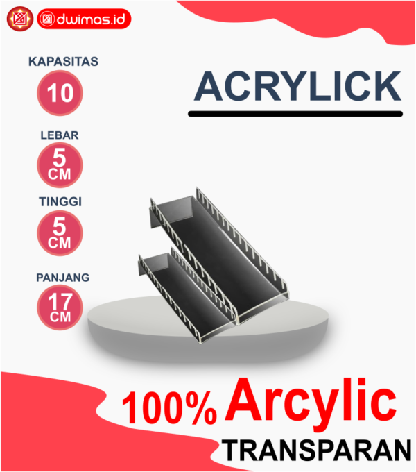 Acrylick Minimalis 17cm(10Kartu)